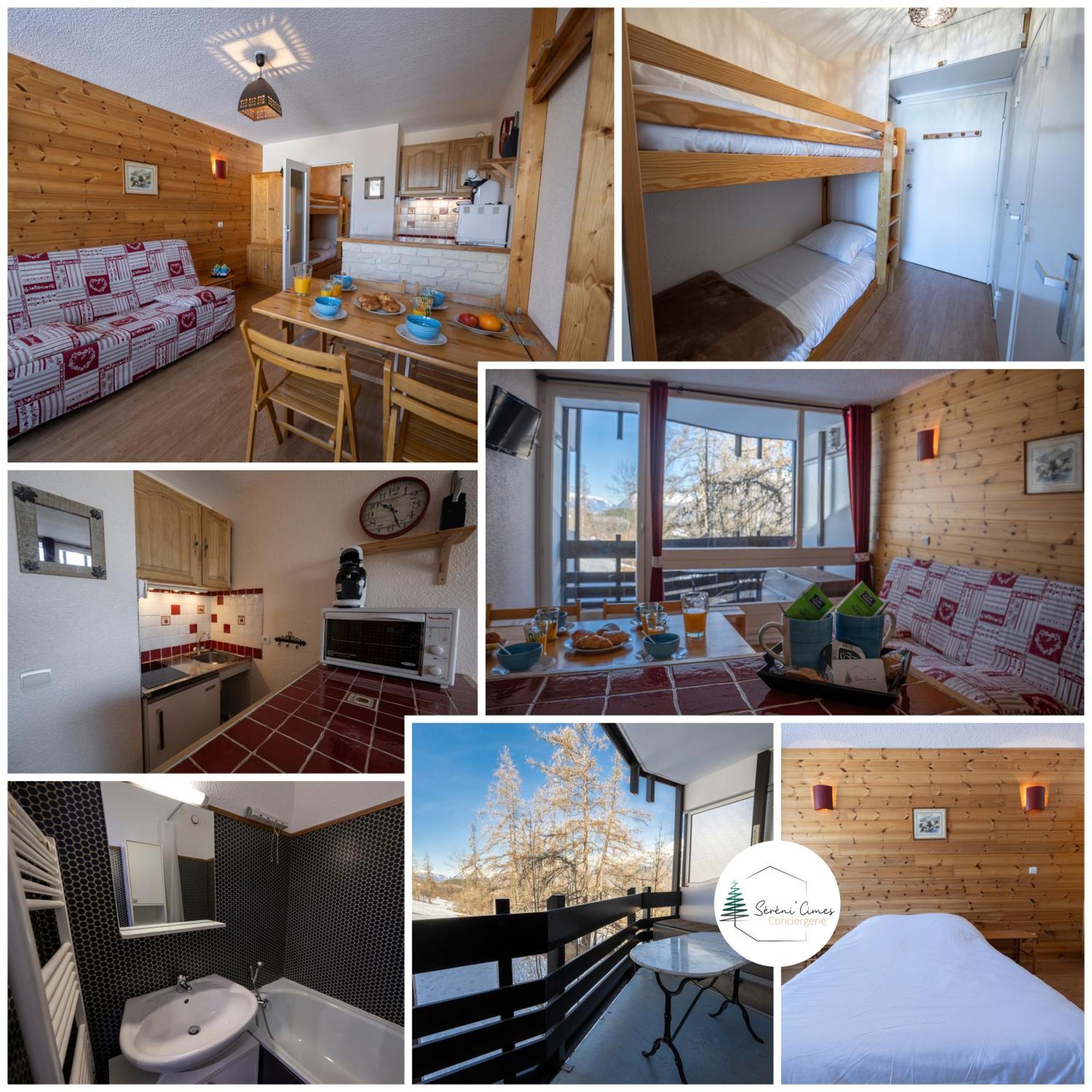 Doux Crepuscule - Au Bord Des Pistes - Parking Apartment Enchastrayes Luaran gambar